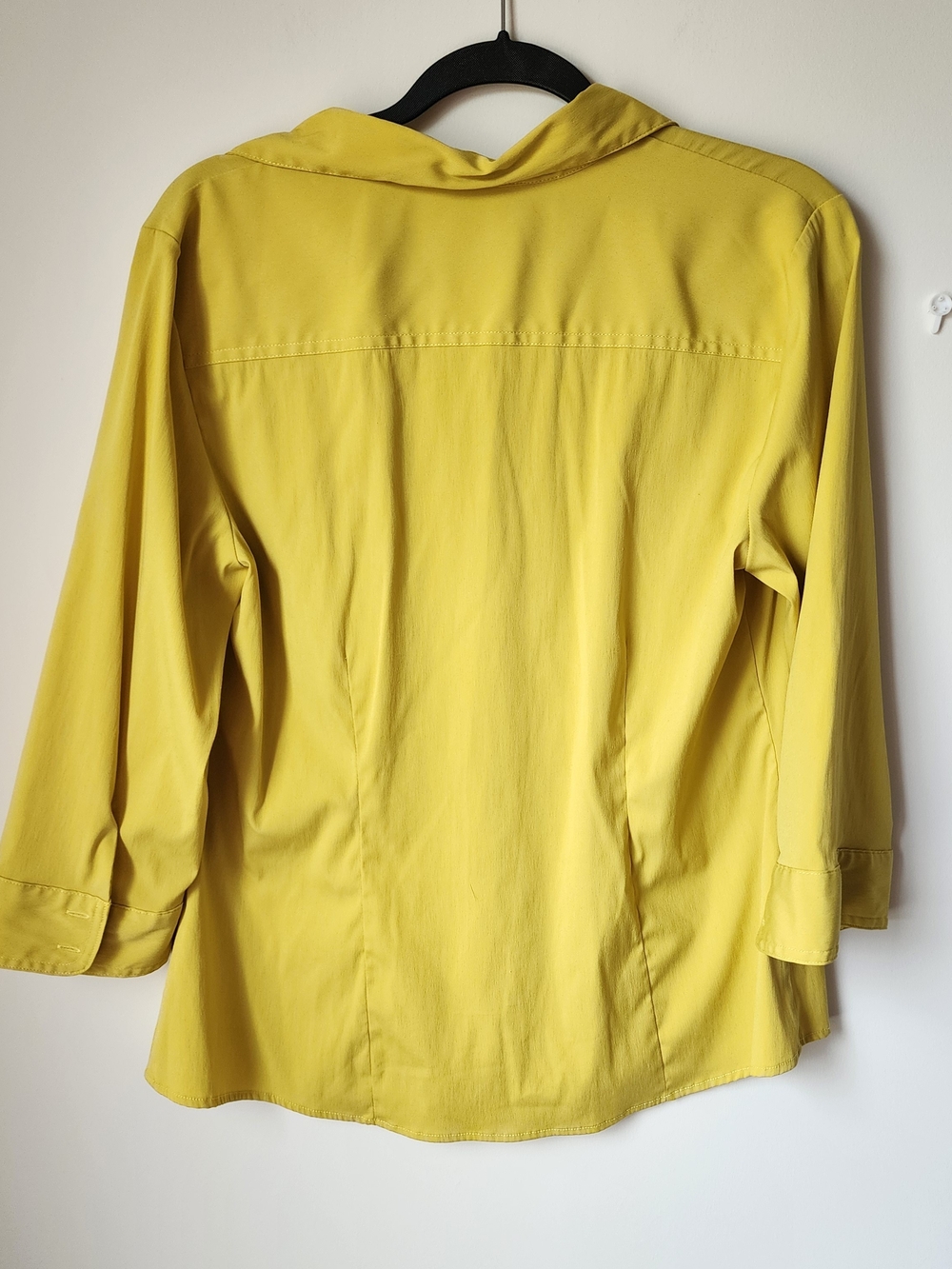 Button-Front Blouse - Yellow - Picture 9 of 13